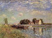 Alfred Sisley The Canal du Loing at St-Mammes oil painting